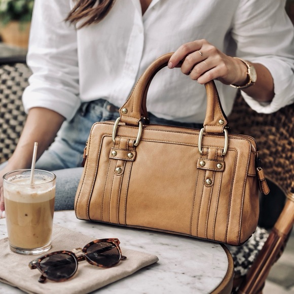 Vintage Banana Republic Camel Leather Satchel | Style 546453 | 2008 | - Picture 16 of 16